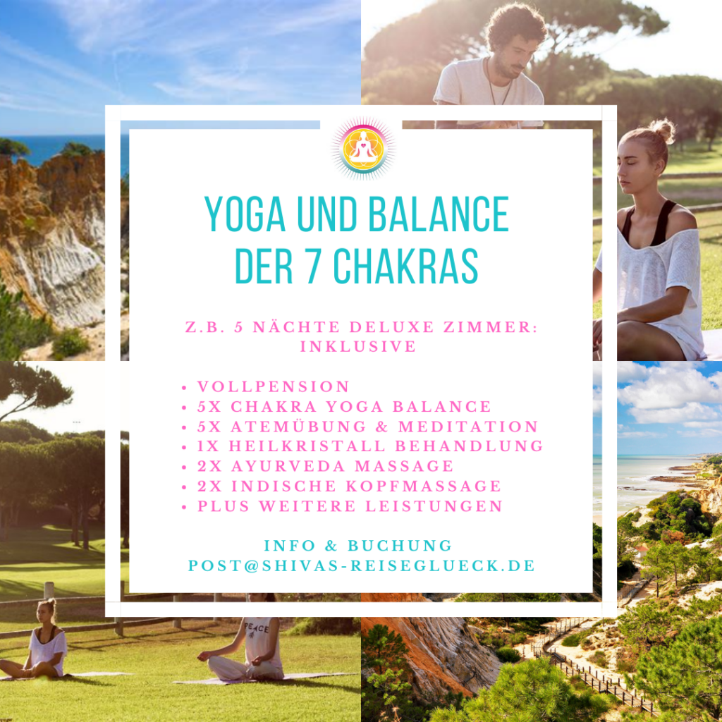 Chakra Yoga Reise und Wellness im 5 Sterne Hotel an der Algarve